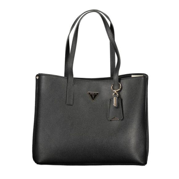 Guess Jeans Black Polyurethane Women's Women's Handbag